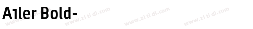 A1ler Bold字体转换